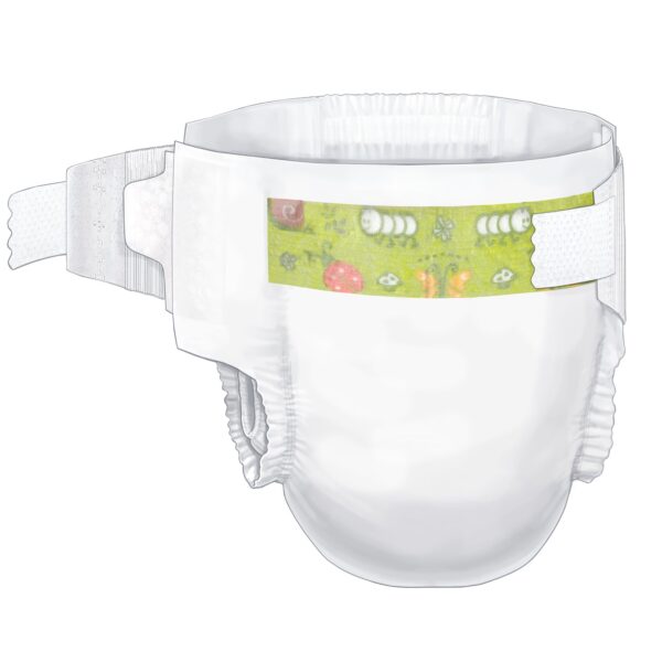 Cardinal Health Wings Curity Unisex Baby Diapers Size 4 * Heavy Absorbency, Refastenable Tabs, Cloth-like Backing - Image 3