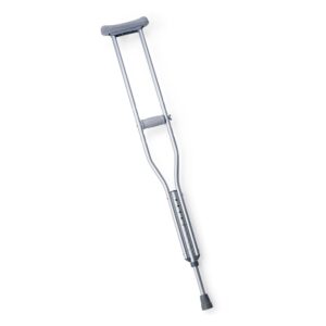 Guardian MDSV80535 Aluminum Underarm Crutches for Adults, 5 to 10 Inch Adjustable Height