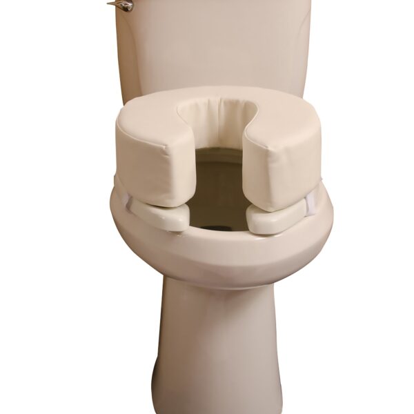 DMI Vinyl Toilet Seat Cushion with Foam Padding, 12.5 x 16 Inches - Image 2