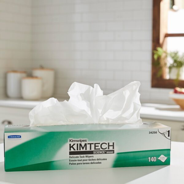 Kimtech Science™ Kimwipes™ Delicate Task Wipes, 1 Ply, Dispenser Box - 14.7 x 16.6 Inches, White - Image 5