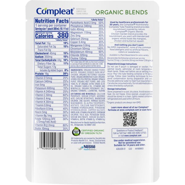 Compleat Organic Blends Chicken Garden Liquid Oral Supplement - 10.1 oz Pouch (24 Pack) - Image 2