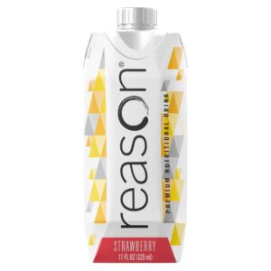 Reason* Strawberry High Calorie Nutritional Drink, 11 oz - Protein & Energy Supplement