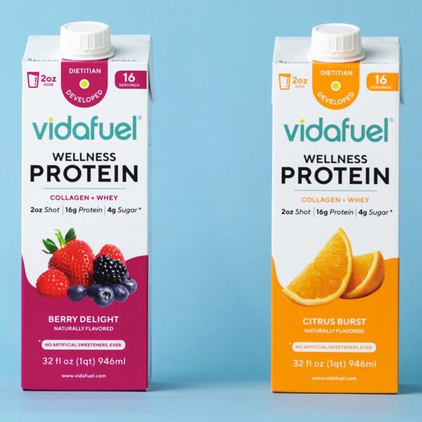 Vida Fuel Wellness Protein Drink with Collagen and Whey - Berry Delight Flavor, 16g Complete Protein, 2 oz Liquid Supplement - Image 7