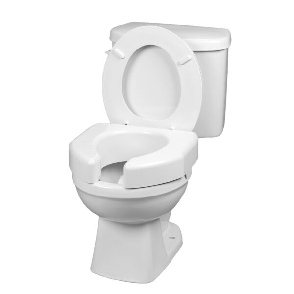 Ableware Basic Maddak Open Front Elevated Toilet Seat - Comfortable, Durable, 350 lb Capacity - Image 2