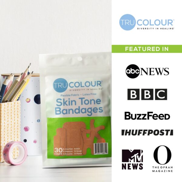 TruColour Olive Adhesive Bandages Assorted Shapes and Sizes - Waterproof Fabric Wound Care - Image 6