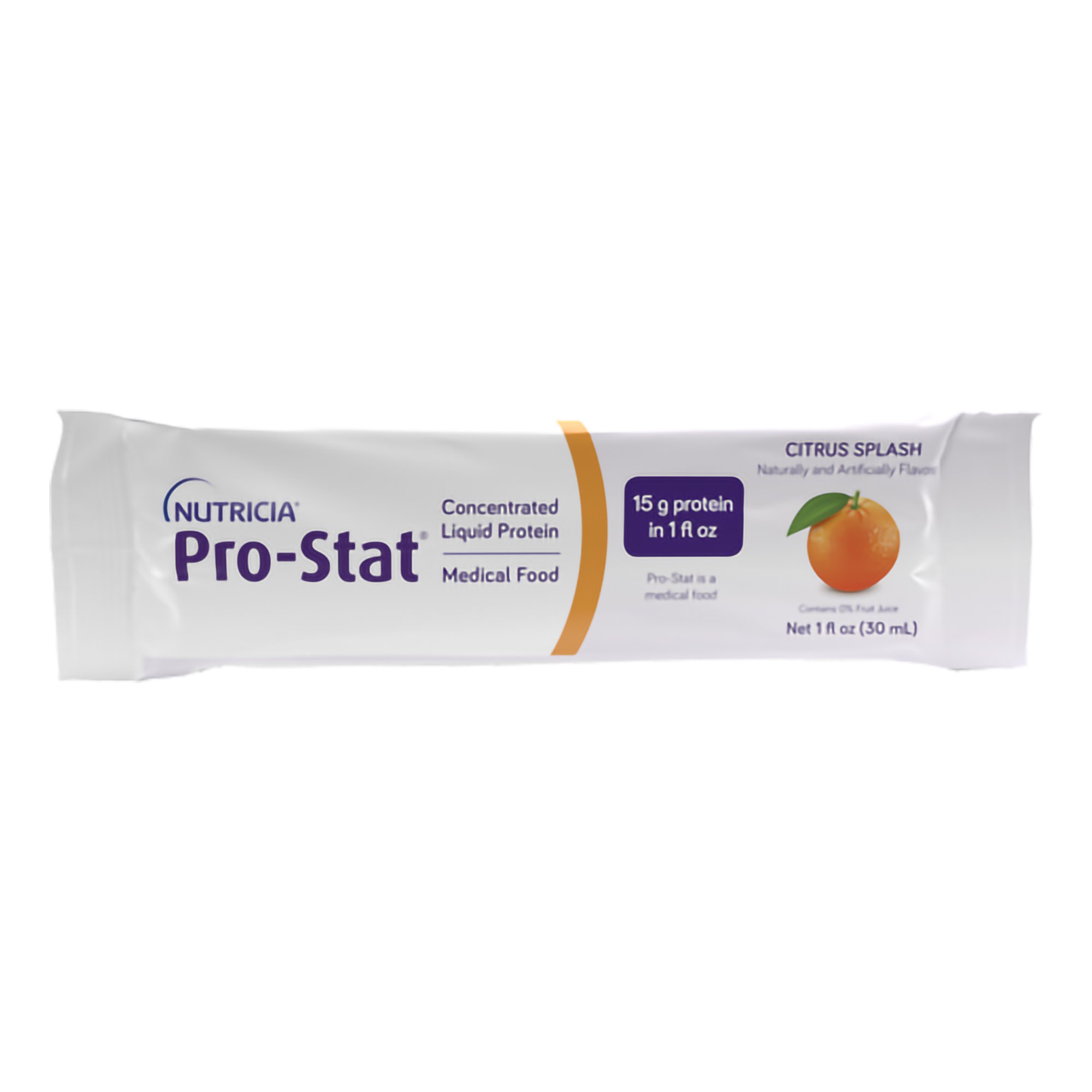 Pro-Stat? Citrus Splash Complete Liquid Protein - 1 oz. Packets for Adult Oral and Tube Feeding