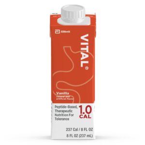 Vital? 1.0 Cal Vanilla Peptide-Based Therapeutic Nutrition - 8 oz Oral & Tube Feedings