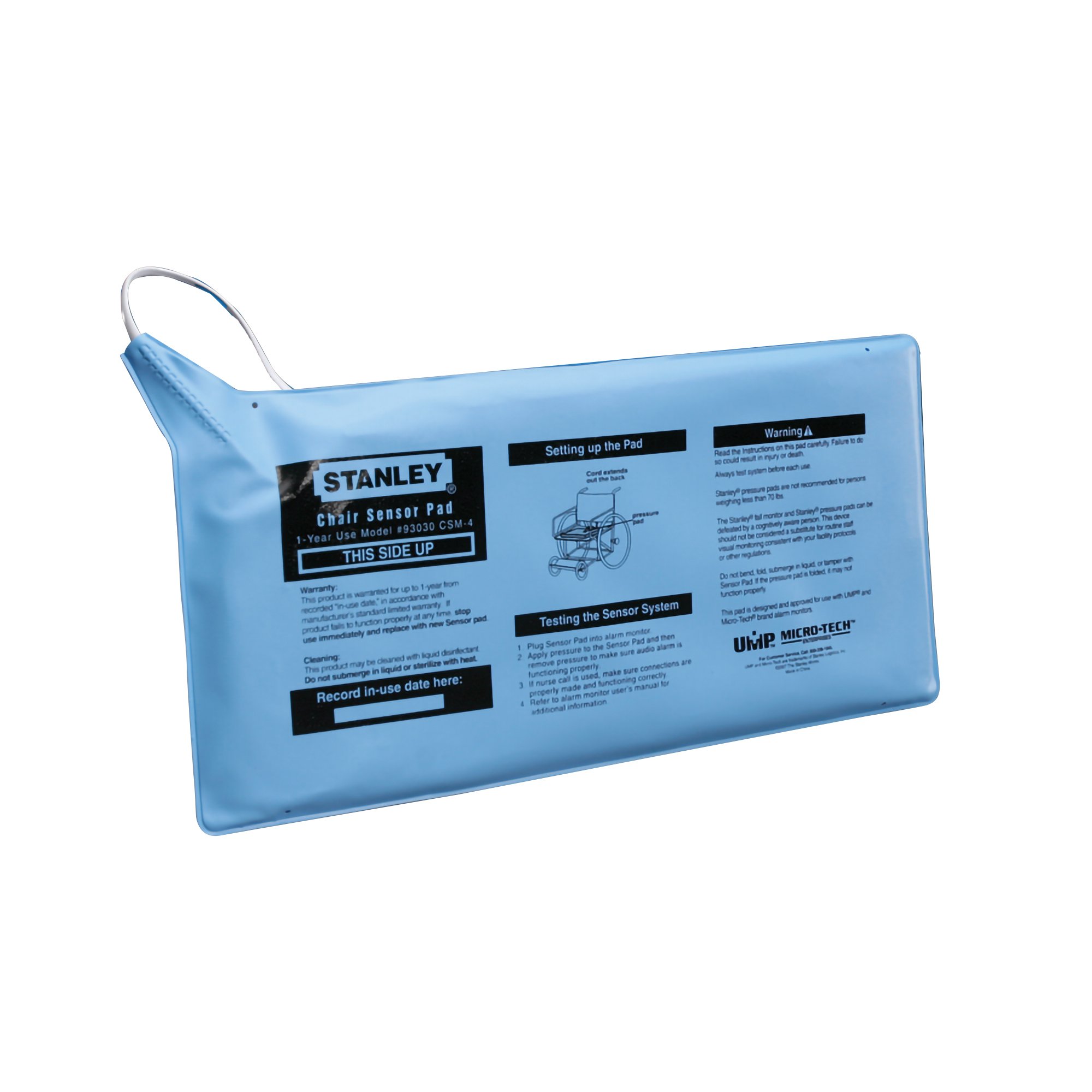 Stanley Sensormat® Fall Management Chair Sensor Pad 7 x 15 Inch with 45-Day Warranty