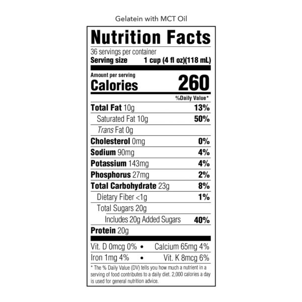 Gelatein? MCT Peach Mango Protein Gel Supplement - 4 oz Cups (30/Case) - Image 2