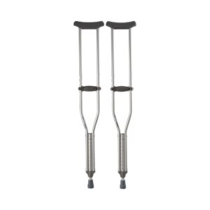 McKesson Aluminum Underarm Crutches for Adults, 45-53 Inches Height Adjustment, 350 lb Capacity