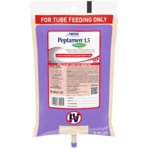 Peptamen? 1.5 with Prebio1* Nutritional Tube Feeding Formula by Nestle, 1 Liter Ready-to-Hang Container