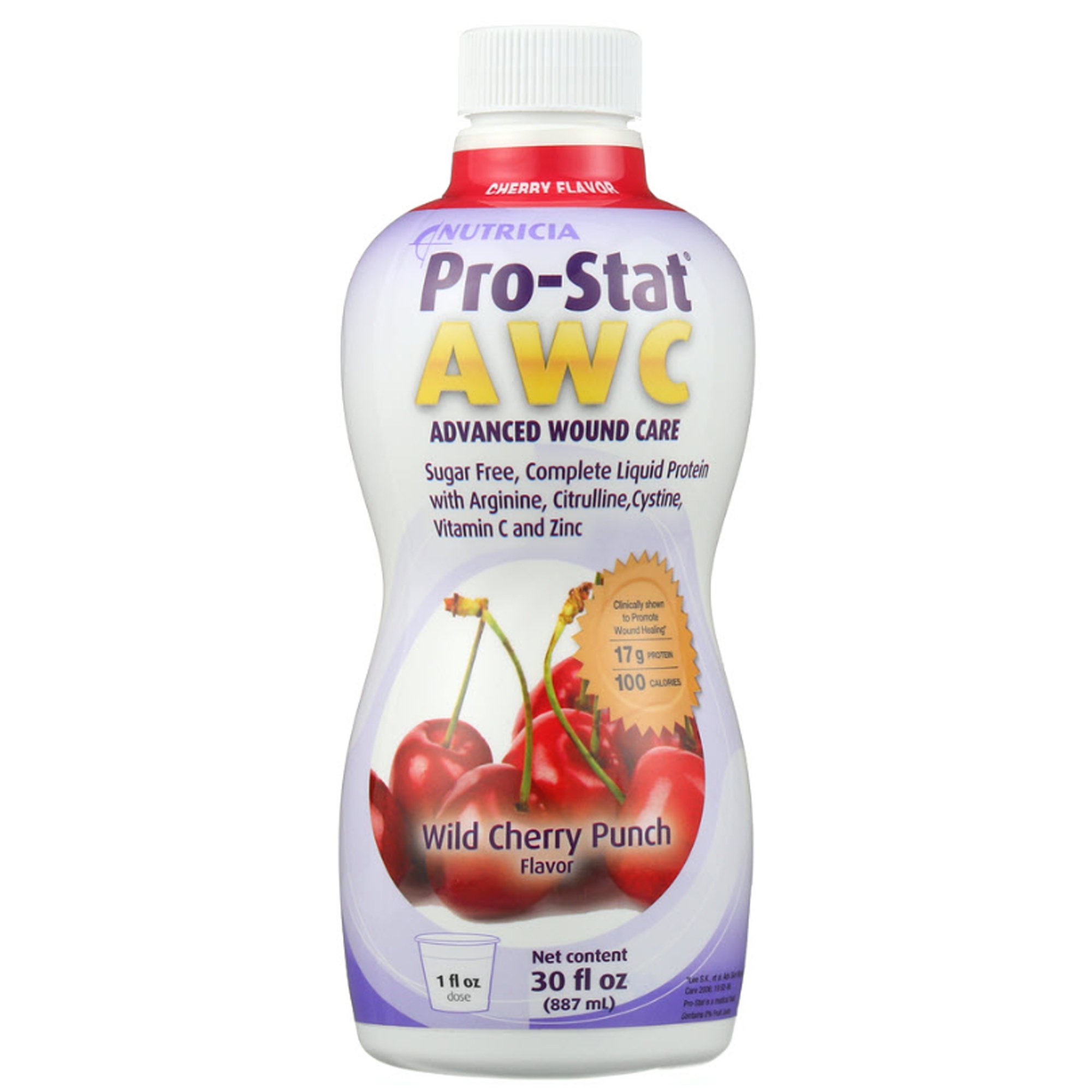 Pro-Stat? AWC Wild Cherry Punch Complete Liquid Protein, 30 oz Bottle