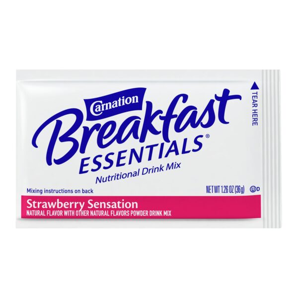 Carnation Breakfast Essentials Strawberry Nutritional Drink by Carnation - Instant Powder with 13g Protein and 220 Calories per Packet - Image 3