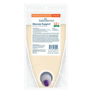 Kate Farms Glucose Support 1.2 Tube Feeding Formula, 1000 mL Ready-to-Hang Pre-Filled Container
