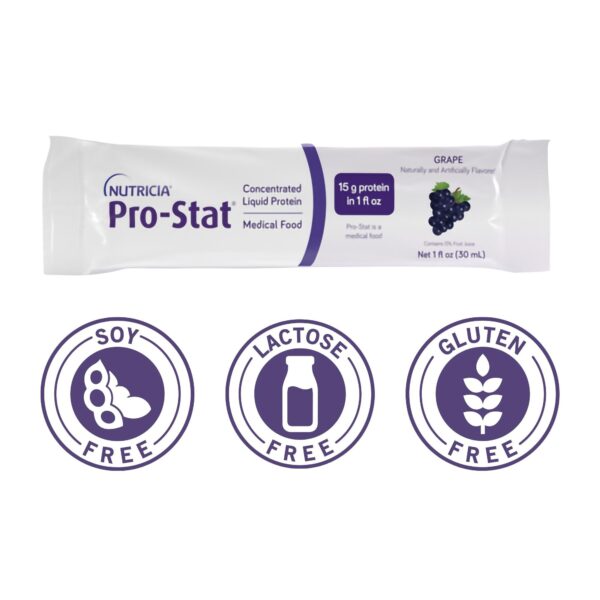 Pro-Stat Grape Complete Liquid Protein Supplement - 1 oz. Packets (24/PK, 4PK/CS) - Image 6