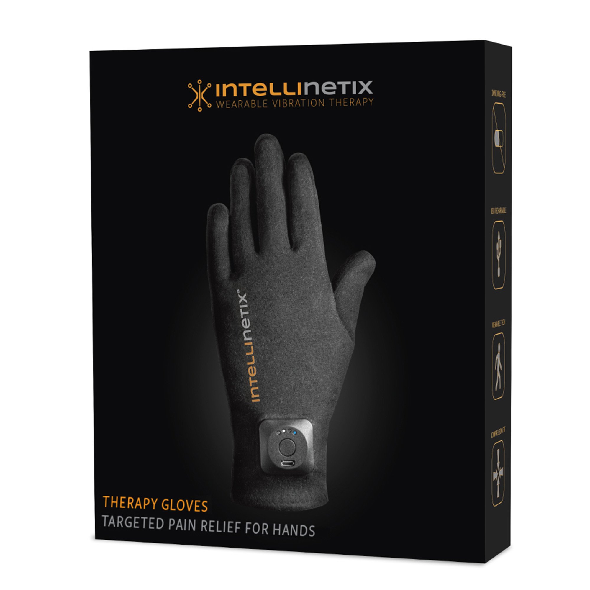 Intellinetix® Arthritis Vibrating Gloves, Medium – Pain Relief and Blood Circulation Support