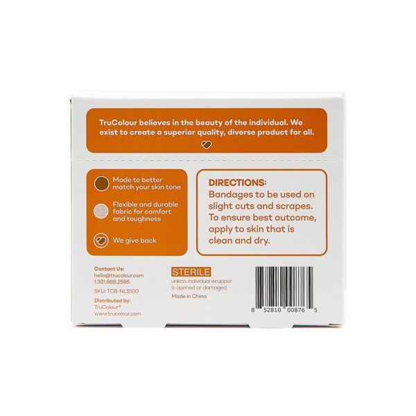 Tru-Colour skin tone fabric bandages * 1 x 3 inch adhesive strips for wound care - Image 9