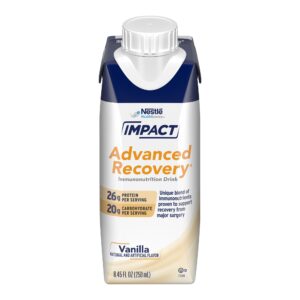 Impact Advanced Recovery Vanilla Immunonutrition Drink - 8.45 oz Reclosable Carton for Post-Surgery Support