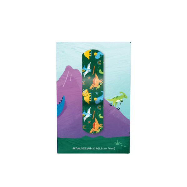 American? White Cross Stat Strip? Kid Design Herbie the Dinosaur Adhesive Bandages - 3/4 x 3 Inches - Image 5