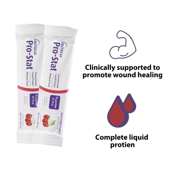 Pro-Stat? Wild Cherry Punch Liquid Protein Supplement - Hydrolyzed Collagen for Rapid Absorption - Image 2