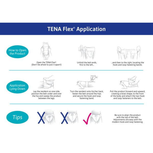 TENA ProSkin Flex Super Belted Incontinence Briefs, Extra Large (Size 20, 41-61 Inch Waist) - Heavy Absorbency, Breathable, FSA Eligible - Image 7