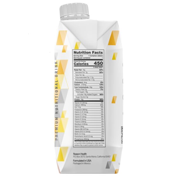 Reason* Chocolate High Calorie Nutritional Drink - 11 oz Adult Oral & Tube Supplement - Image 4