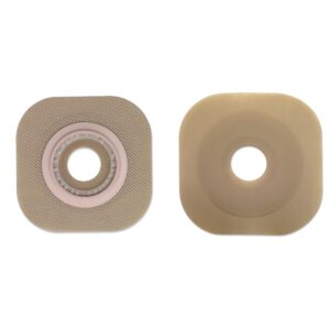 New Image™ Flextend™ Flat Ostomy Barrier with 1¼ Inch Opening, 44 mm Flange, Hydrocolloid Material