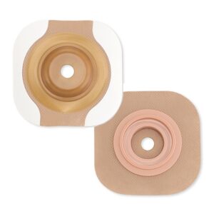 New Image CeraPlus Convex Skin Barrier with Tape Border - Pre-Cut, 1-Inch Opening, 44mm Flange, Extended Wear for Ostomy Pouches
