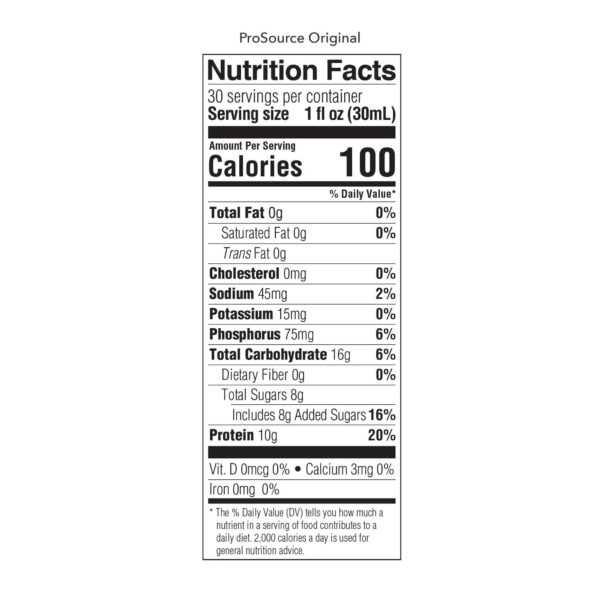ProSource* Collagen and Whey Protein Formula - 30 oz Liquid Supplement for Adult Nutrition - Image 2