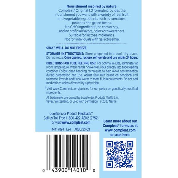 Compleat? Original Nutritionally Complete Tube Feeding Formula - 8.45 oz, 24 Pack - Image 4