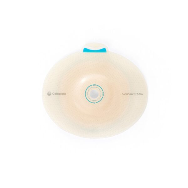 SenSura Mio Flex Convex Light Ostomy Barrier with 21 mm Opening – Red Color Match - Image 2