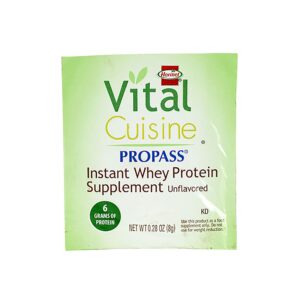 Hormel Vital Cuisine ProPass Instant Whey Protein Supplement - Unflavored, 8g Protein, 100 Packets