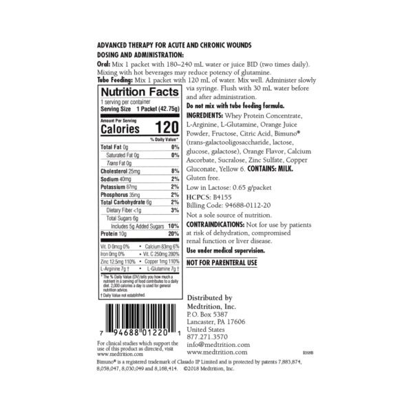 ArgiMent AT Orange Creme Medical Food for Wound Support by McKesson, Part Number 11220 - Image 2