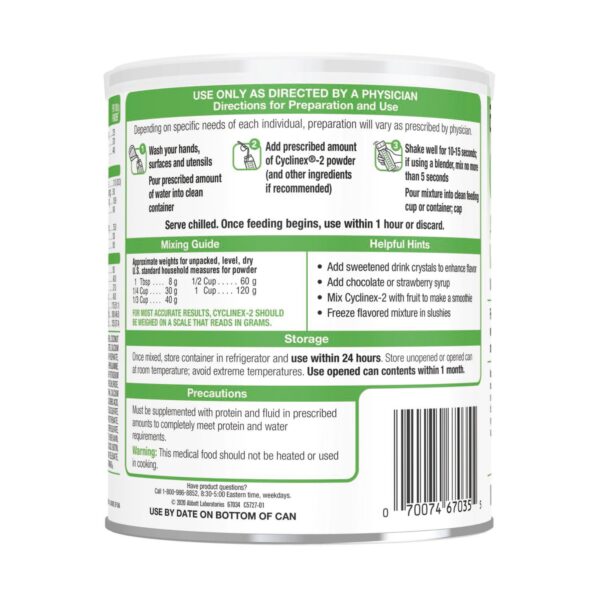 Cyclinex?-2 Medical Food for Urea Cycle Disorder, Gyrate Atrophy & HHH Syndrome, 14.1 oz Can - Image 3