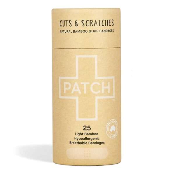 Patch* Tan Adhesive Bandage Strip 3/4 x 3 Inches - Natural Bamboo Wound Care Solution - Image 2