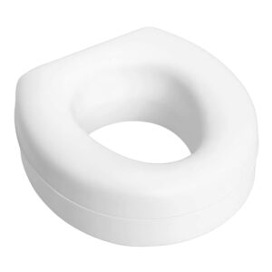 HealthSmart® Raised Toilet Seat, 14-1/2 x 15 Inch - Adds 5 Inches for Better Comfort and Stability