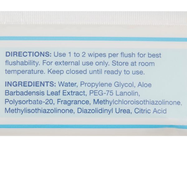 Dynarex Flush Away Personal Wipes for Adults - Soft Pack, 9 x 13 Inches, Aloe and Lanolin Formula - Image 3