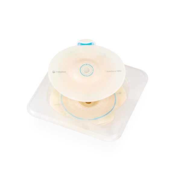 SenSura Mio Flex Convex Light Ostomy Barrier with 21 mm Opening – Red Color Match - Image 4
