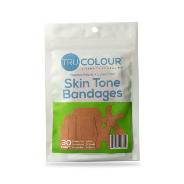 TruColour Olive Adhesive Bandages Assorted Shapes and Sizes - Waterproof Fabric Wound Care - Image 2