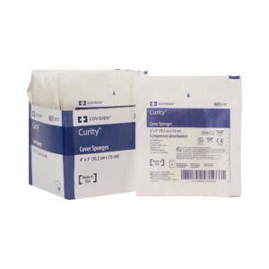 Curity* Sterile Nonwoven Cellulose Sponge, 3 x 4 Inch, 4-Ply for Wound Care