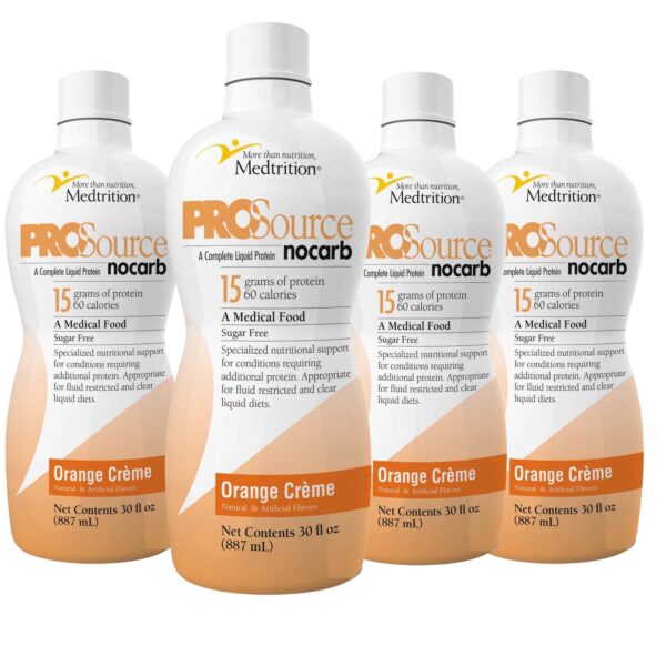 ProSource NoCarb Orange Creme Collagen & Whey Protein Formula - 32 oz Liquid Protein Supplement for Adults - Image 3