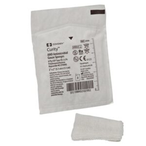 Curity* AMD* Sterile Antimicrobial Gauze Sponge 2 x 2 Inch, 8-Ply