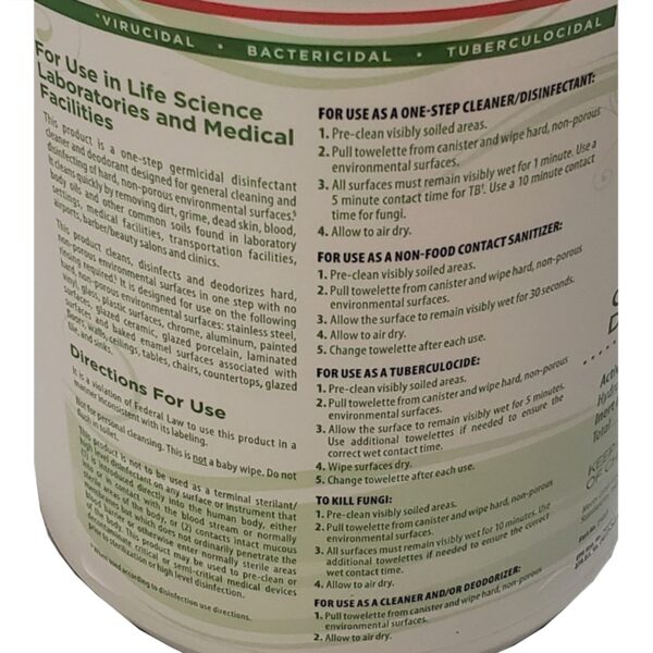 PREempt® Surface Disinfectant Cleaner Wipes - 6 x 7 Inch Premoistened Wipes, 160 Count - Image 3