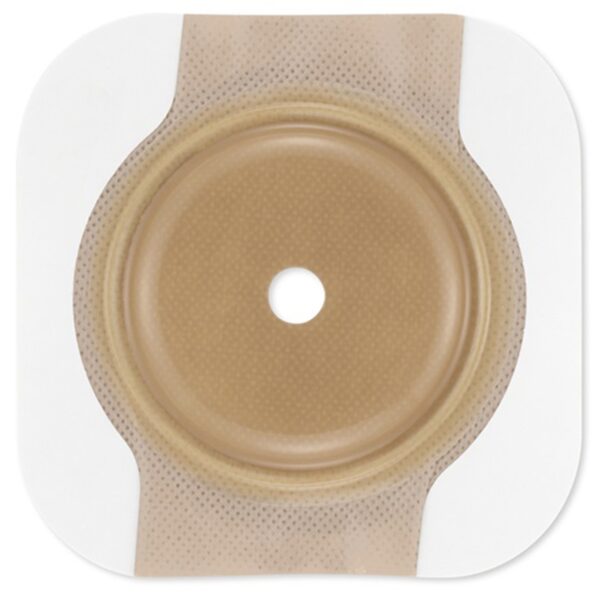 Hollister CeraPlus Skin Barrier, Pre-Cut Extended Wear with Tape Border – 1-1/8 Inch Opening, 2¼-Inch Flange, Beige - Image 2