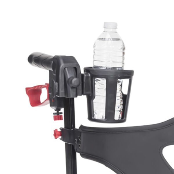 Drive Nitro Sprint Red 4-Wheel Adult Rollator with Aluminum Frame and 10-Inch Casters - Image 4