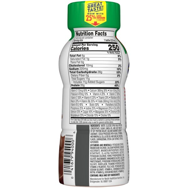 Boost? High Protein Chocolate Nutritional Drink - 8 oz Bottle, Complete Meal Supplement - Image 2