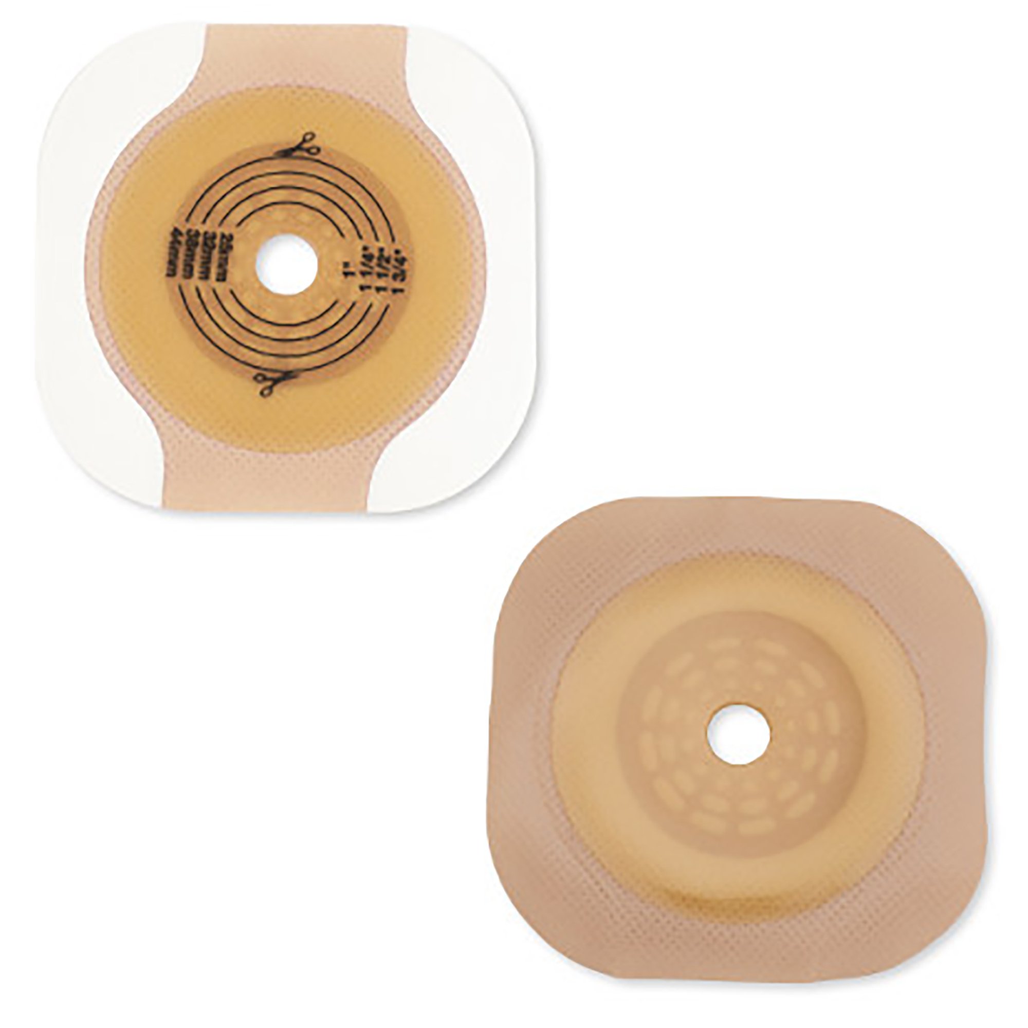 New Image™ CeraPlus Flat Skin Barrier with Tape Border, 57 mm Flange – Up to 1¾ Inch Opening