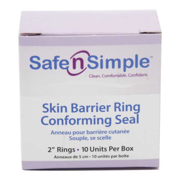 Safe n'Simple Adhesive Skin Barrier Ring for Ostomy Pouches, 2-Inch Diameter, Part Number SNS684U2 - Image 3
