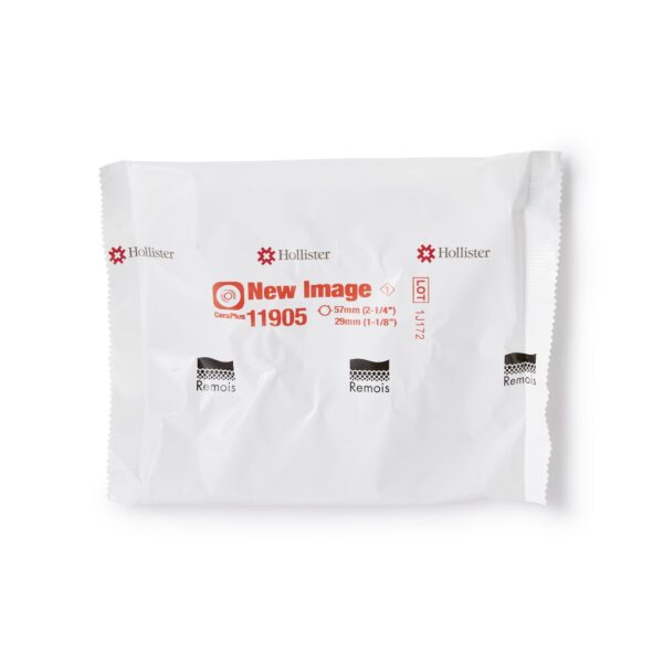 Hollister CeraPlus Skin Barrier, Pre-Cut Extended Wear with Tape Border – 1-1/8 Inch Opening, 2¼-Inch Flange, Beige - Image 7