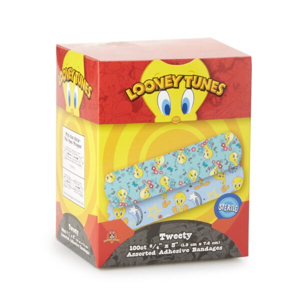 Looney Tunes* Stat Strip? Tweety Design Adhesive Bandage 3/4 x 3 Inches - Image 2